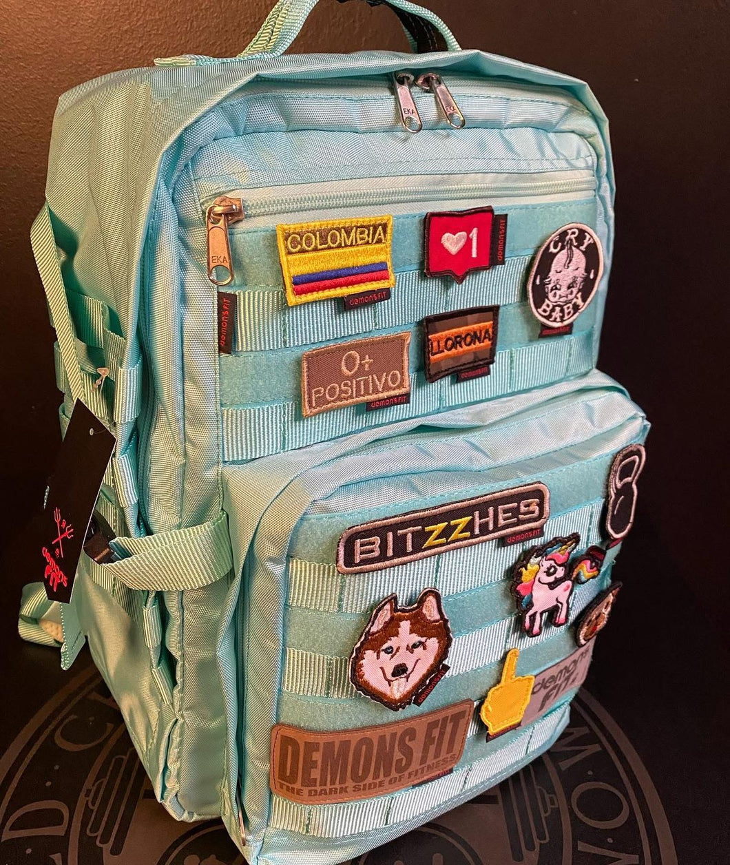 LEADER BAG 30 LTS BLACK AGUA MARINOA (PARCHES NO INCLUIDOS)