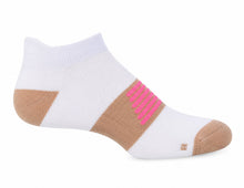 Cargar imagen en el visor de la galería, Medias Training Anatomicas con Reflectivo Blanco/Capuchino/Fucsia
