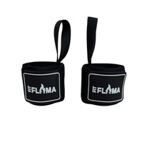 Cargar imagen en el visor de la galería, MUÑEQUERAS ELASTICAS FITFLAMA NEGRO

