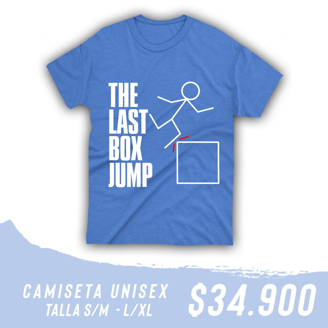 Camiseta  Box Jump (Algodon + Poliester) Azul Celeste