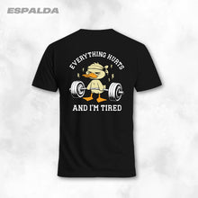 Cargar imagen en el visor de la galería, Camiseta Everything Hurts (Algodon + Poliester) Negro
