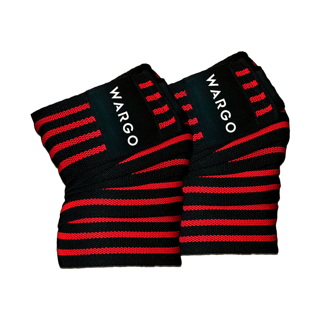 Wargo Knee Wraps Negro/Rojo