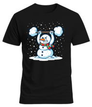 Cargar imagen en el visor de la galería, Camiseta Unisex &quot;Snowman&quot; - Edición Especial Navidad - Algodón
