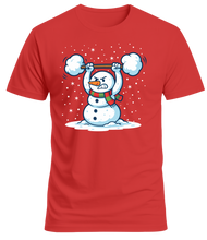 Cargar imagen en el visor de la galería, Camiseta Unisex &quot;Snowman&quot; - Edición Especial Navidad - Algodón
