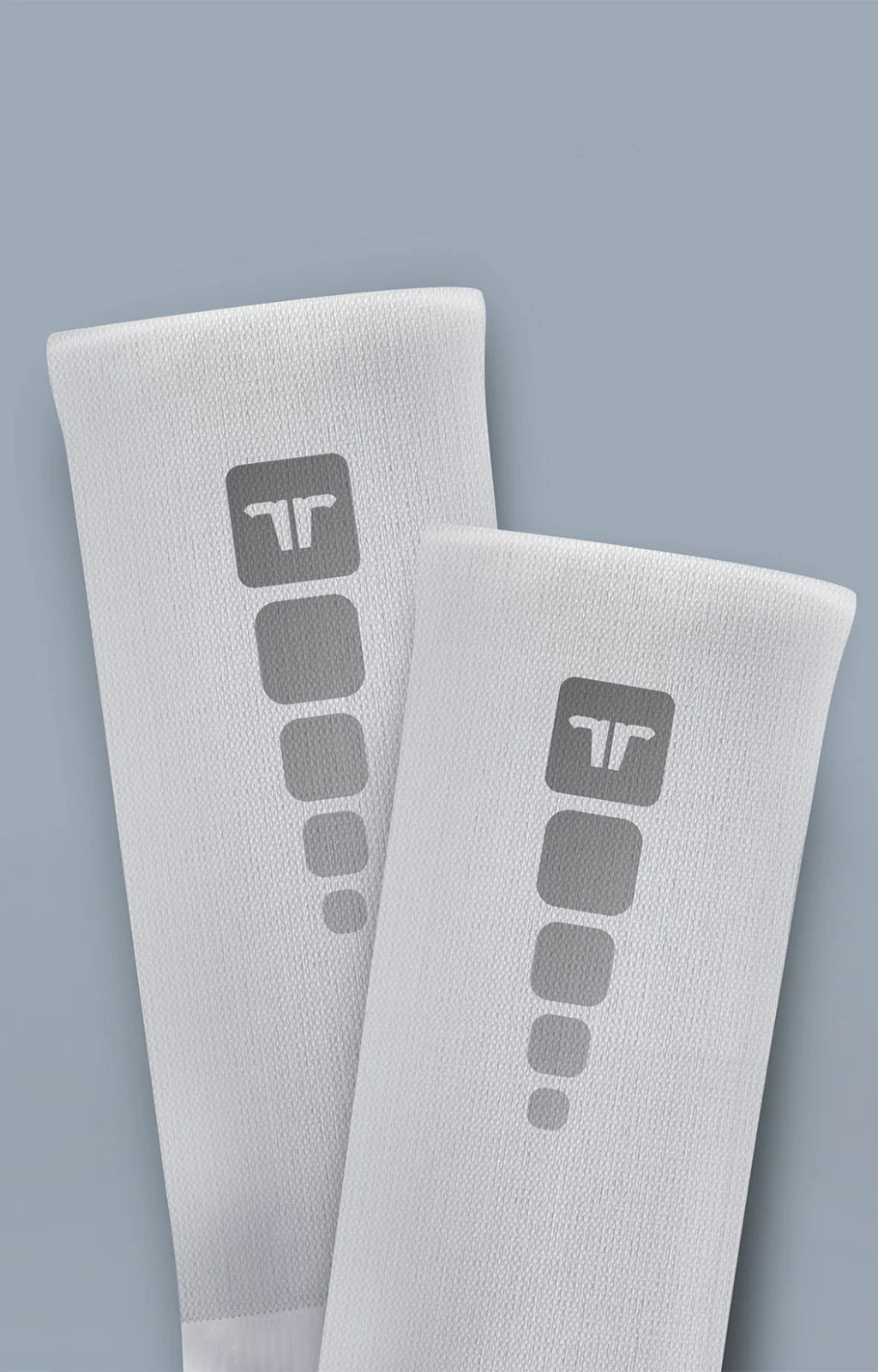 Medias De Running con Compresión Terret Reflective White Socks ...