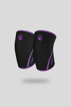 Cargar imagen en el visor de la galería, Rodilleras Wargo 7 mm Knee Sleeves NEGRO/MORADO
