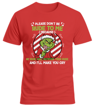 Cargar imagen en el visor de la galería, Camiseta Unisex &quot;Rude To Me&quot; - Edición Especial Navidad - Algodón
