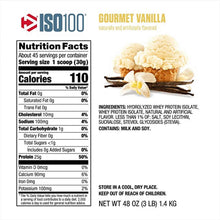 Cargar imagen en el visor de la galería, Proteina ISO 100 3 LIBRAS GOURMET VAINILLA
