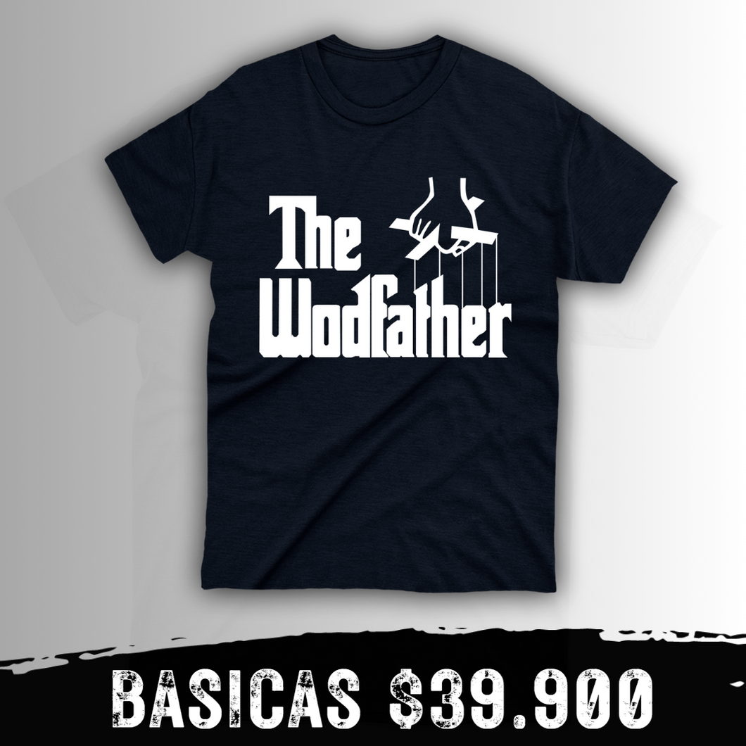 Camiseta THE WODFATHER (Algodon + Poliester) Negro