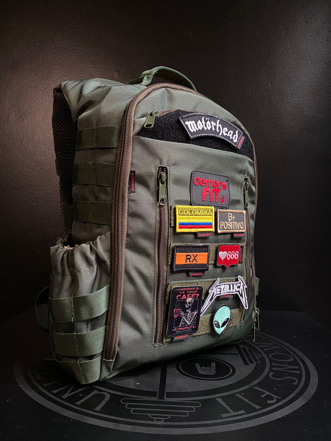 MORRAL MONKEY BAG 10 LTS VERDE MILITAR (NO INCLUYE PARCHES)