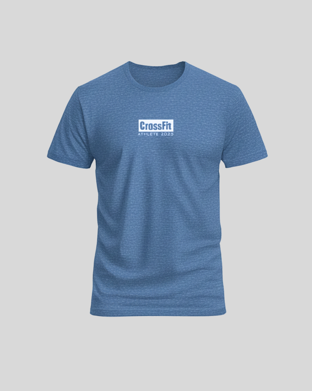 Camiseta Crossfit Athlete 2025 Azul Jaspe