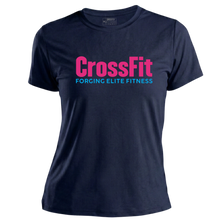 Cargar imagen en el visor de la galería, Camiseta Dry Fit 2.0 Dama Crossfit V6 (Azul Oscuro)
