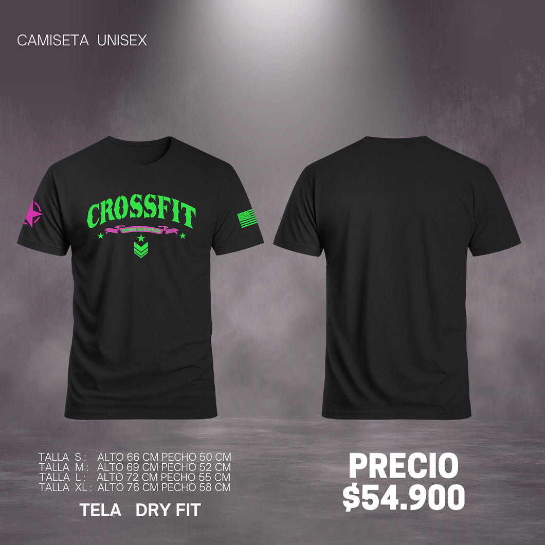 Camiseta crossfit 3.0 (Dry Fit) Negro