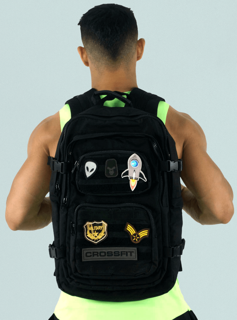 Morral Tactico NO RULES 40 LITROS Negro (no incluye parches) –  TiendaCrossfity