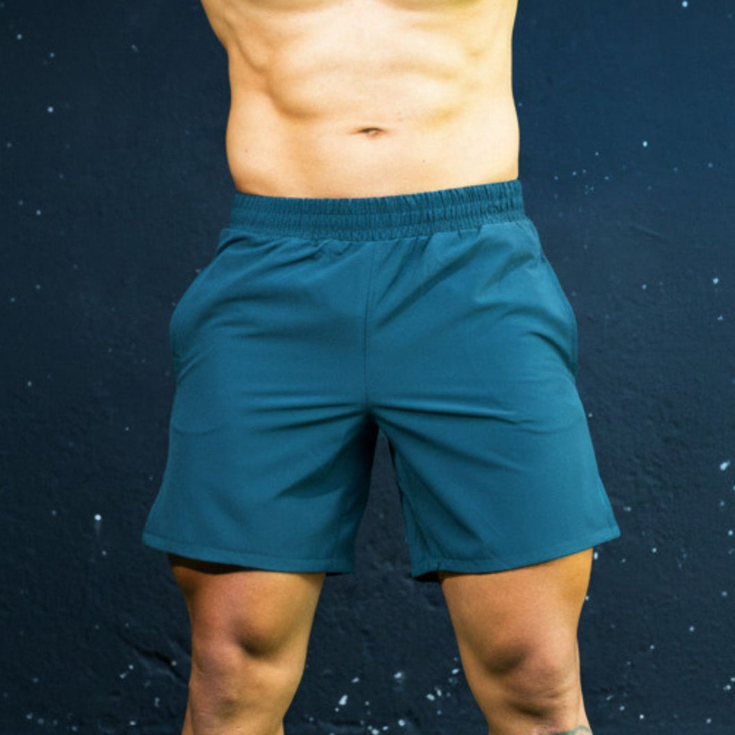 Pantaloneta Crossfity Basica 3.0 Verde Petroleo