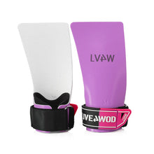Cargar imagen en el visor de la galería, Grips (Calleras) URSUS 2.0 Sin Hueco LIVE4WOD Lila/Negro/Fucsia (No necesitan magnesio)
