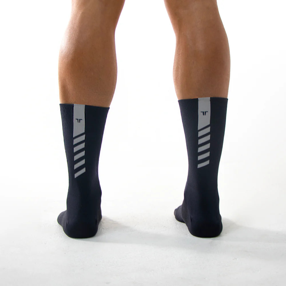 Medias De Running con Compresión Terret Reflective Race Socks Negro
