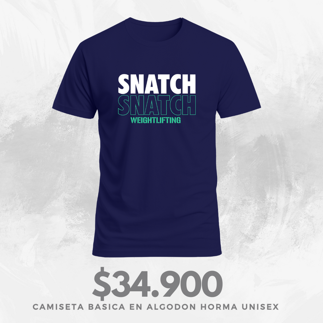 Camiseta New Snatch (Algodon + Poliester) Azul Oscuro