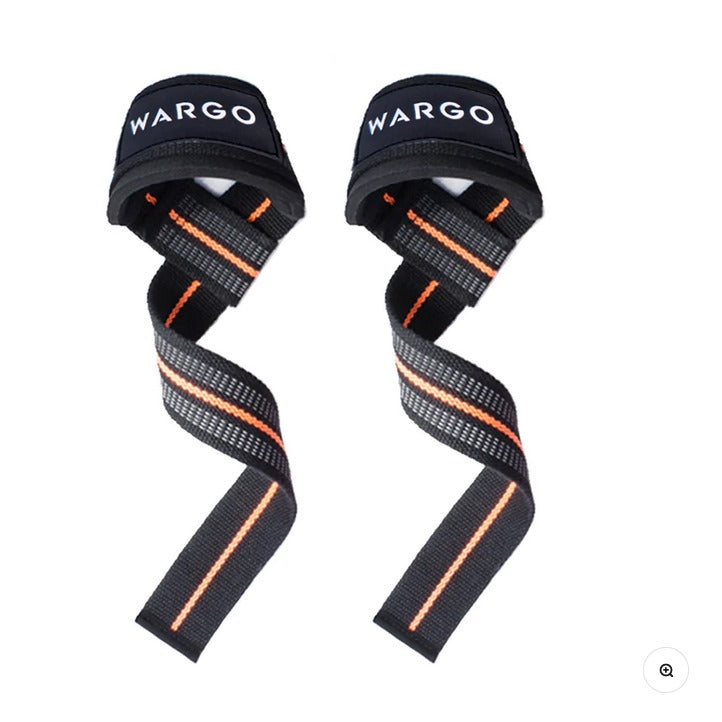 Wargo Lifting Straps Negro / Naranja