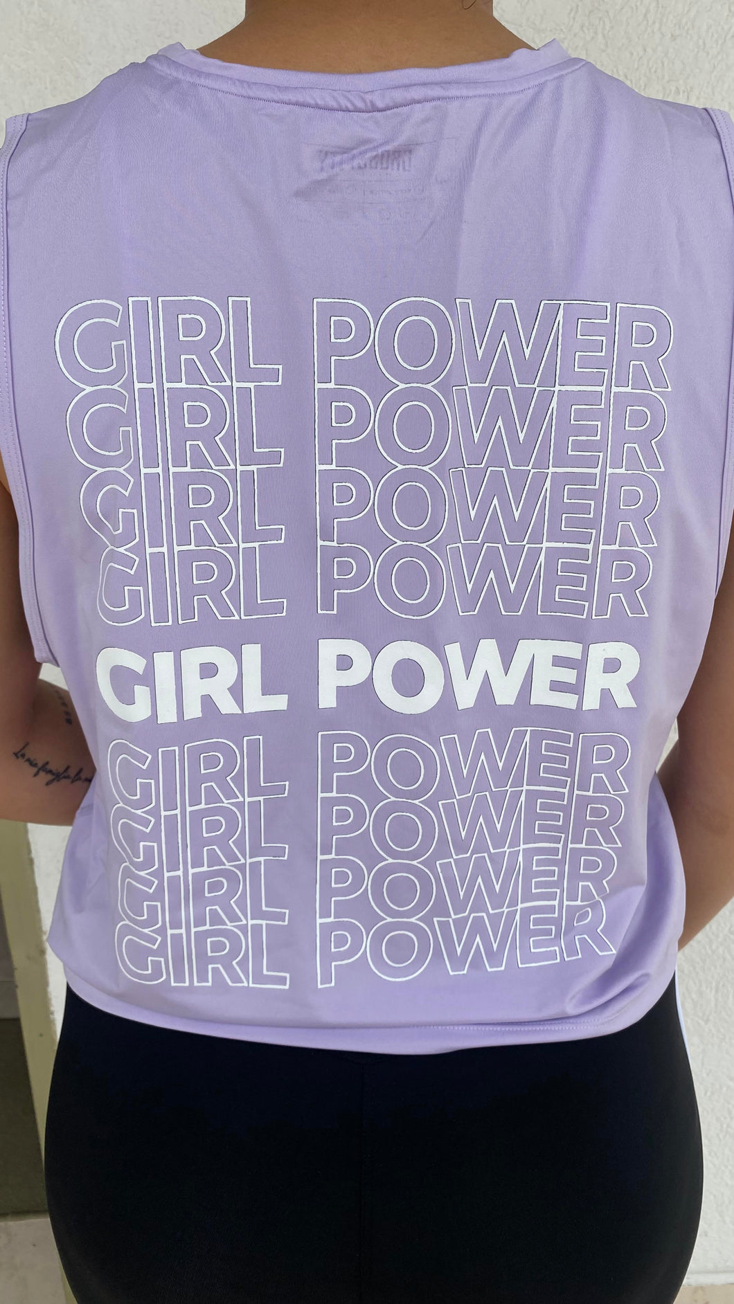 Tank Top Horma Dama Tela Dry Fit Girl Power Lila