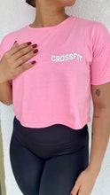 Cargar imagen en el visor de la galería, CROP TOP CROSSFIT ERA (ALGODON POLIESTER) ROSADO
