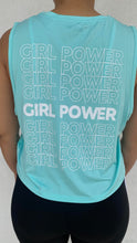 Cargar imagen en el visor de la galería, Tank Top Horma Dama Tela Dry Fit Girl Power Verde Menta
