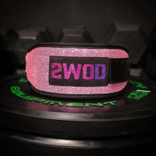 Cargar imagen en el visor de la galería, Cinturon 2WOD (Damas)  Glitter pinkish
