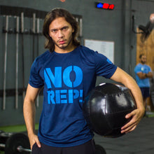 Cargar imagen en el visor de la galería, Camiseta NO REP Azul Oscuro / Celeste (Dry Fit)
