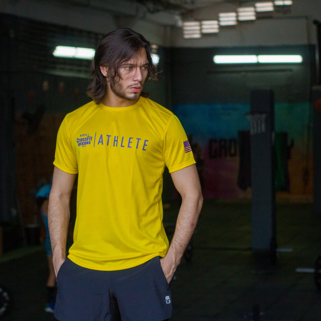 Camiseta Athlete Amarillo / Morado (Dry Fit)