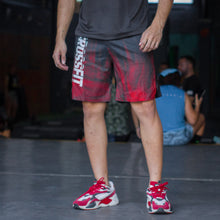 Cargar imagen en el visor de la galería, Pantaloneta Crossfit Gradient Negro / Rojo
