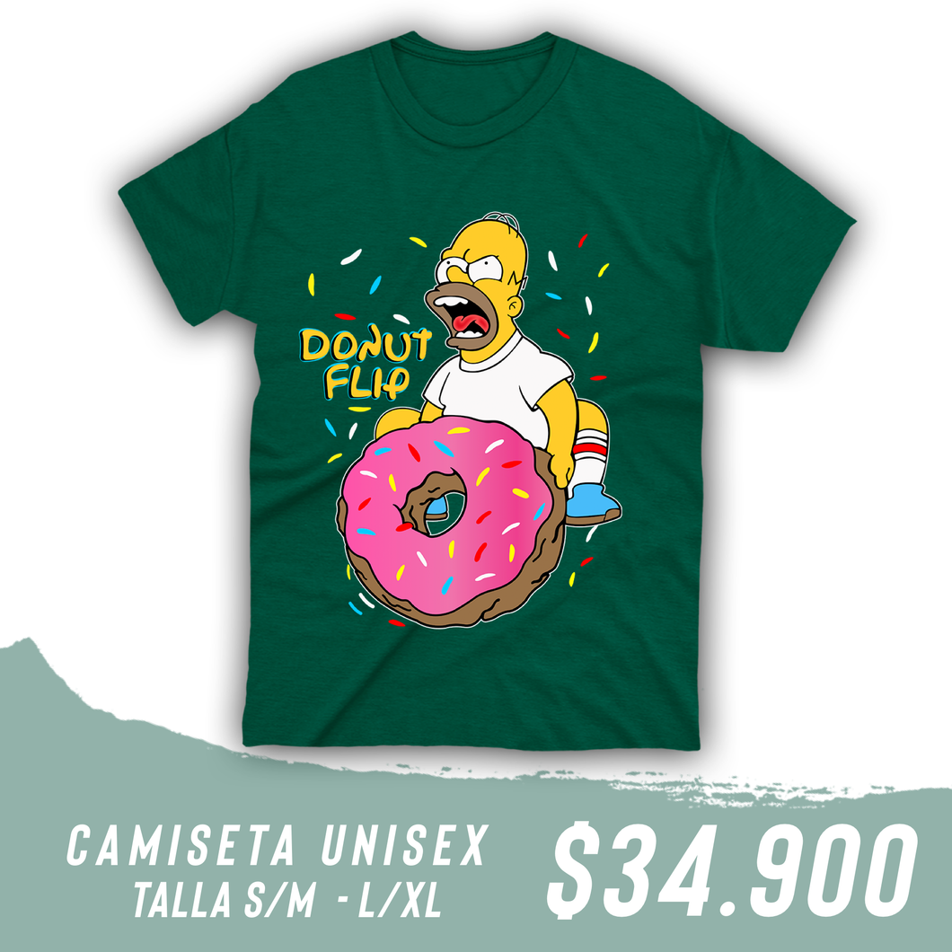Camiseta  Donut (Algodon + Poliester) Verde