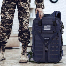 Cargar imagen en el visor de la galería, Morral Tactico Militar de 45 Litros (Azul)
