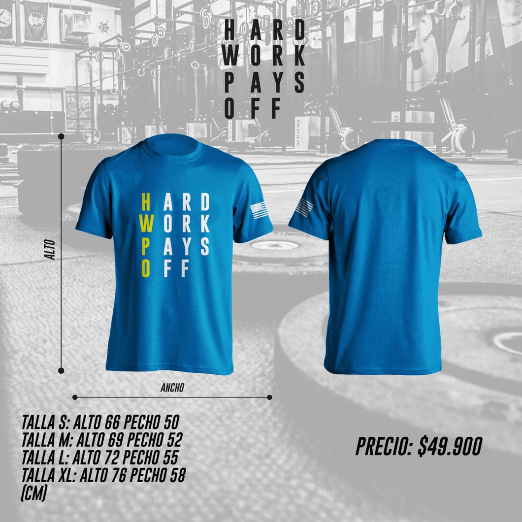 Camiseta Dry Fit  - HWPO 2  AZUL CLARO